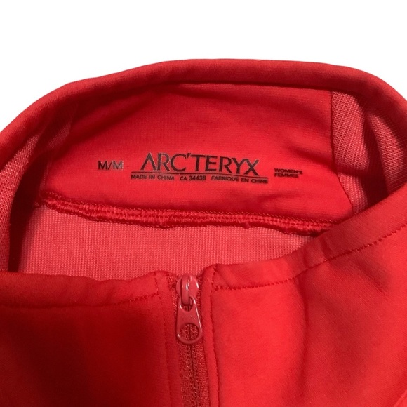Arc’teryx Quarter Zip Pullover Sz Medium Red - Picture 3 of 11